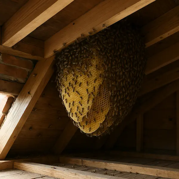 Bee Hive In Attic