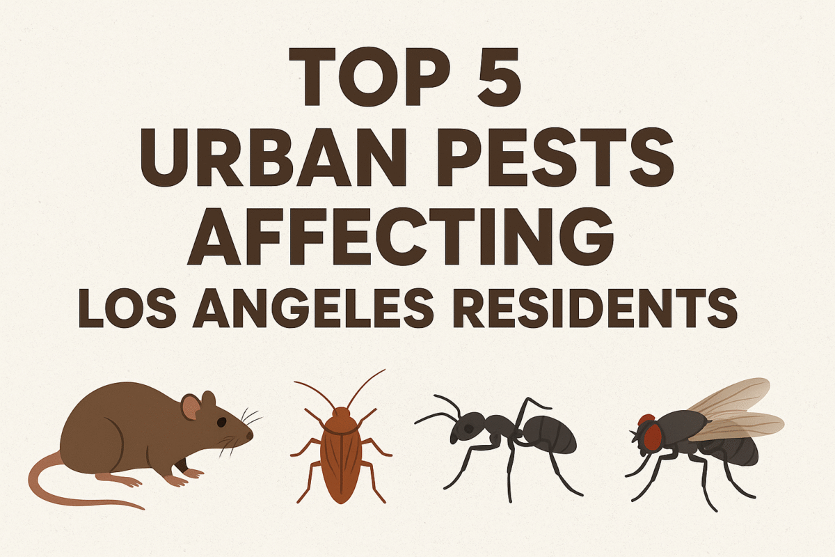 Top 5 Urban Pests affecting Los Angeles Residents