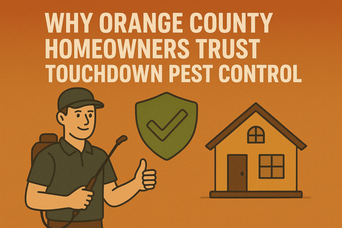 why orange county homeowners trust touch down pest control