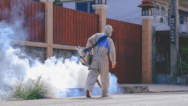 rear view healthcare worker protective clothing 600nw 2346102985