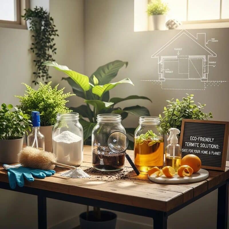 Eco-friendly termite treatment options: boric acid, nematodes, and orange oil for Los Angeles County homes.